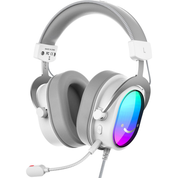 Фото - Гарнитура проводная игровая Fifine H16W 7.1 White RGB