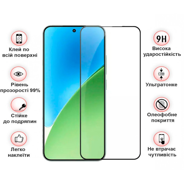 Фото - Защитное стекло для смартфона BeCover for Xiaomi Redmi Note 15 Pro 5G Black (714891)