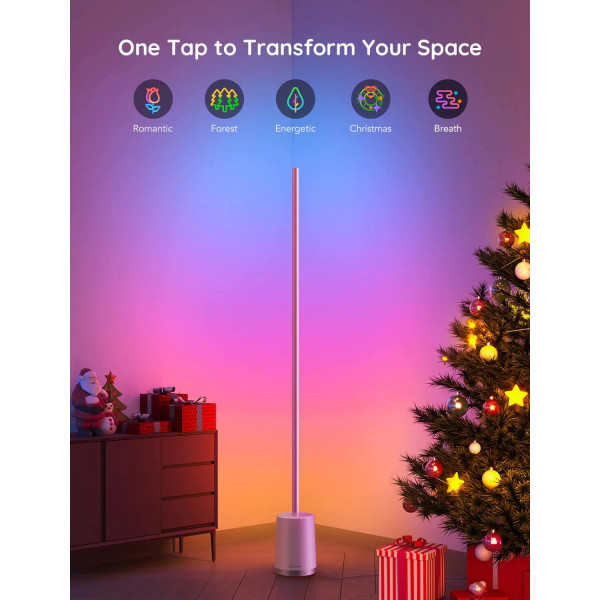 Фото - Розумний торшер Govee H6072 Lyra, 1500Lm, RGBICWW, WI-FI/Bluetooth, White (H6072382)