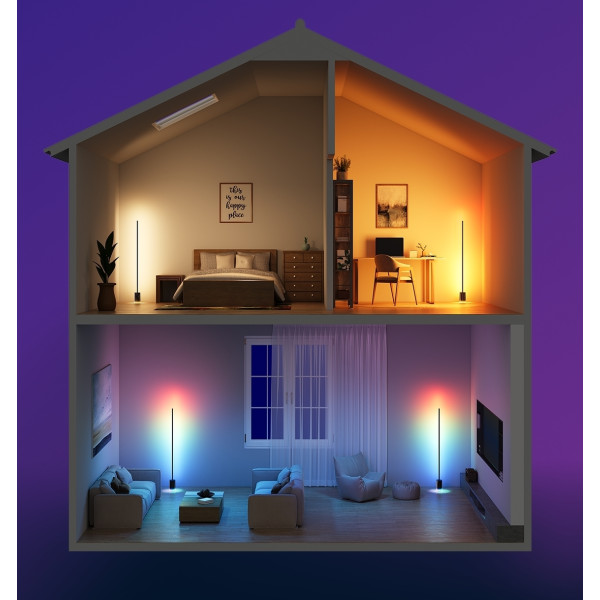 Фото - Розумний торшер Govee H607C Floor Lamp 2, 1725Lm, RGBICWW, WI-FI/Bluetooth, Black (H607C311)