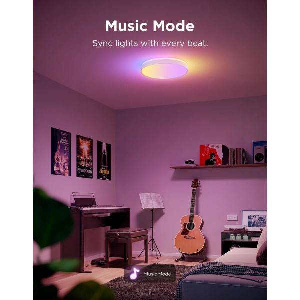 Фото - Розумна лампа Govee Smart Ceiling Light Pro White (H60A6C01)