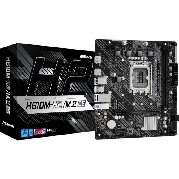 Фото - Материнська плата ASRock H610M-H2/M.2 D5