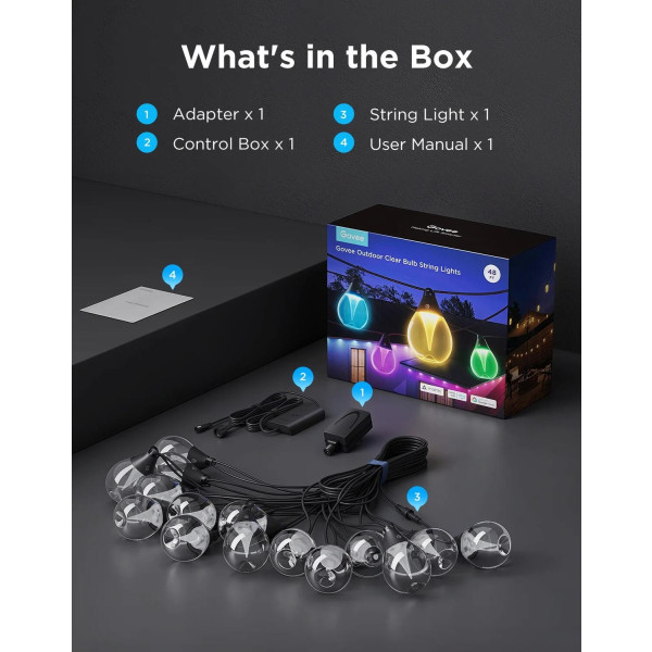 Фото - Розумна лампа Govee H7025  Black (H7025CB1)