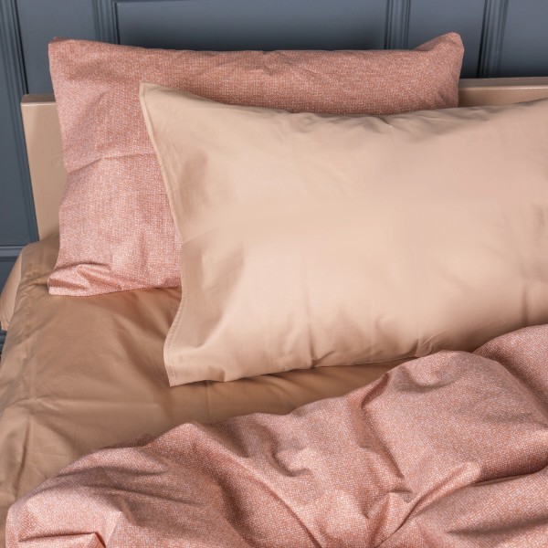 Фото - Комплект постельного белья MirSon King Size 220х240 см 22-1444 Gentle Peach Glow (2200012407066)