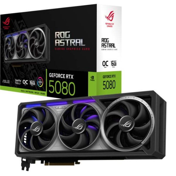 Фото - Відеокарта Asus ROG Astral GeForce RTX 5080 16GB GDDR7 OC Edition (ROG-ASTRAL-RTX5080-O16G-GAMING)