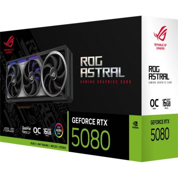 Фото - Відеокарта Asus ROG Astral GeForce RTX 5080 16GB GDDR7 OC Edition (ROG-ASTRAL-RTX5080-O16G-GAMING)