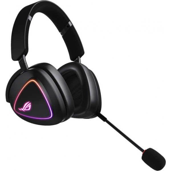 Фото - Гарнітура бездротова ігрова Asus ROG Delta II, 3.5мм/BT/WL RGB 2m Black (90YH03W0-BHUA00)