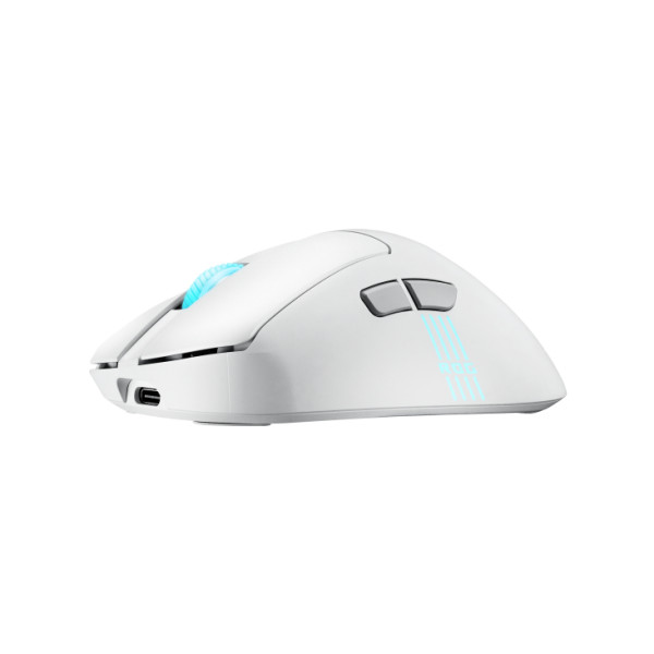 Фото - Миша бездротова ігрова Asus ROG Keris II Origin White (90MP04A0-BMUA10)