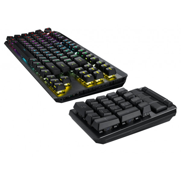 Фото - Клавиатура беспроводная игровая Asus ROG CLAYMORE II RD RGB USB/WL EN Black (90MP01W0-BKUA01)