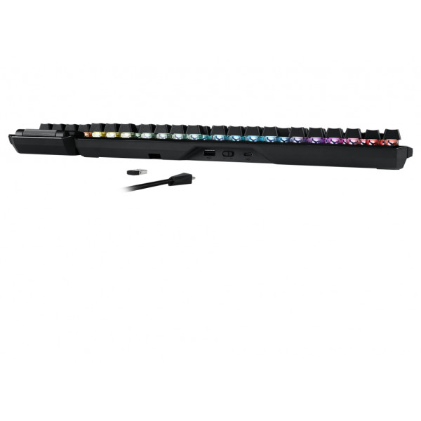 Фото - Клавиатура беспроводная игровая Asus ROG CLAYMORE II RD RGB USB/WL EN Black (90MP01W0-BKUA01)