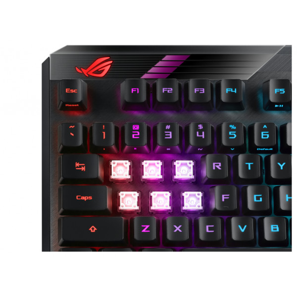 Фото - Клавиатура беспроводная игровая Asus ROG CLAYMORE II RD RGB USB/WL EN Black (90MP01W0-BKUA01)