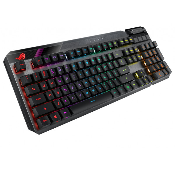 Фото - Клавиатура беспроводная игровая Asus ROG CLAYMORE II RD RGB USB/WL EN Black (90MP01W0-BKUA01)