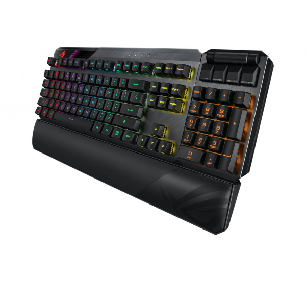 Фото - Клавиатура беспроводная игровая Asus ROG CLAYMORE II RD RGB USB/WL EN Black (90MP01W0-BKUA01)
