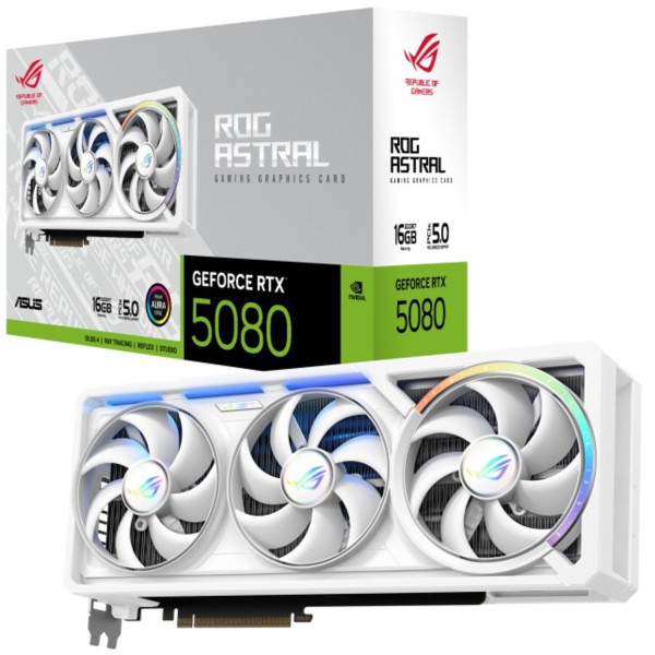 Фото - Відеокарта Asus NVIDIA ROG-ASTRAL-RTX5080-16G-WHITE
