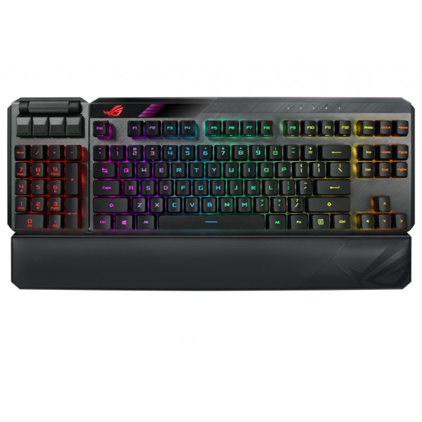 Фото - Клавиатура беспроводная игровая Asus ROG CLAYMORE II RD RGB USB/WL EN Black (90MP01W0-BKUA01)