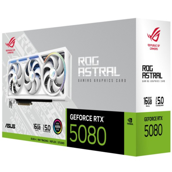 Фото - Відеокарта Asus NVIDIA ROG-ASTRAL-RTX5080-16G-WHITE