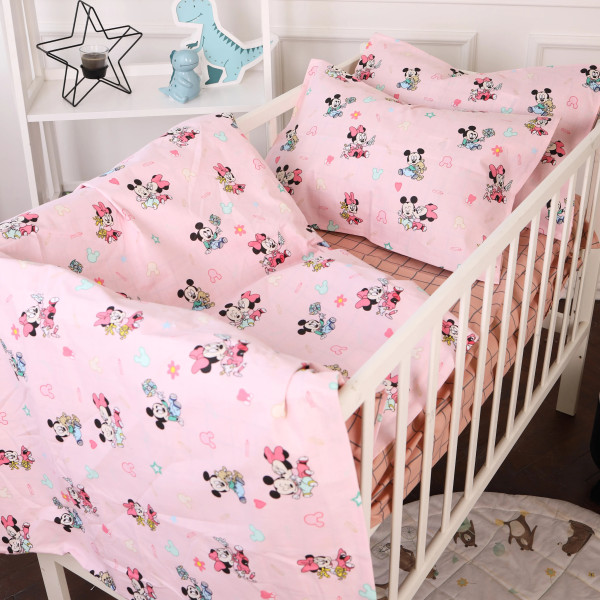 Фото - Комплект постельного белья MirSon Бязь 20-0042 Pink Mikey Mouse 175х210 (2200010272772)