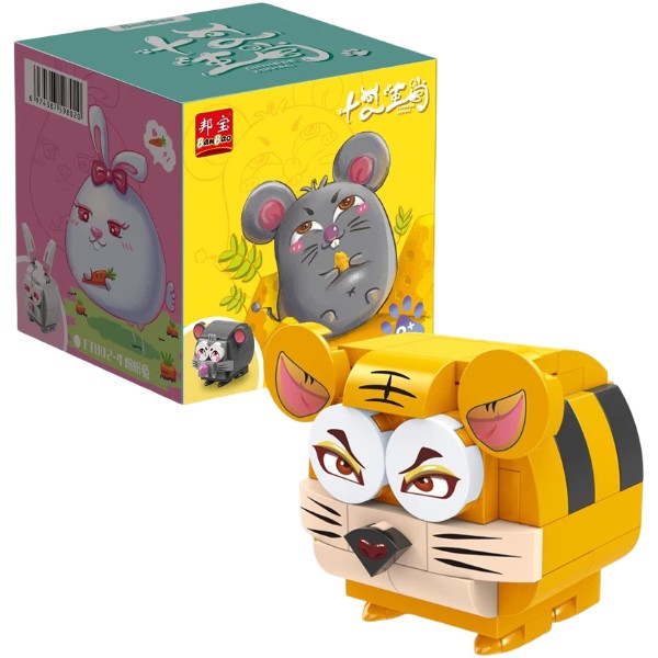 Фото - Пластиковый конструктор Banbao "Знаки зодиака" (69 элм.) Тигрик (ET802-3)