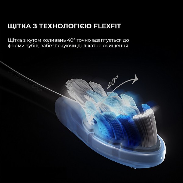 Фото - Зубна щітка електрична Oclean X Ultra 20 Electric Toothbrush Black (6970810557121)
