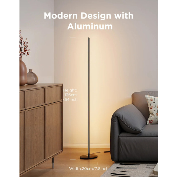 Фото - Умный торшер Govee H8076 Govee Floor Lamp lite, 1000Lm, RGBWW+RGBIC+WW, WI-FI/Bluetooth Black (H8076C13)