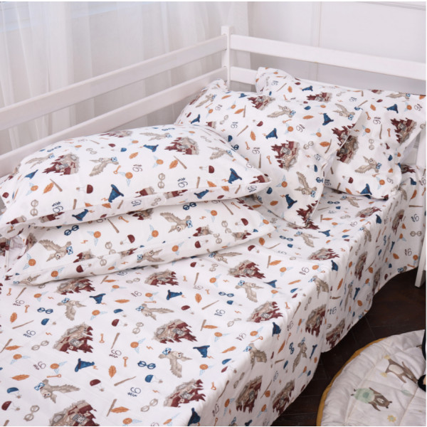 Фото - Простирадло двоспальне MirSon Фланель 013 Harry Potter 180х190 см (2200009653933)