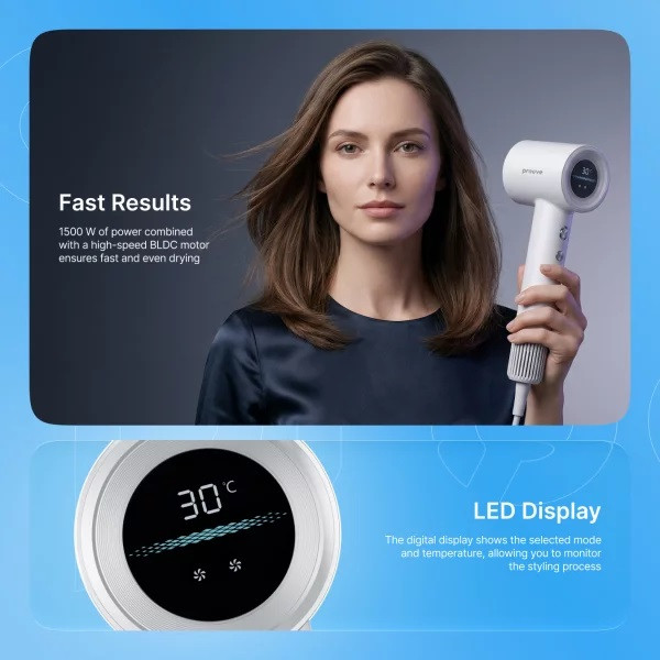 Фото - Фен Proove Luna (1500W) white (HDLR15000002)