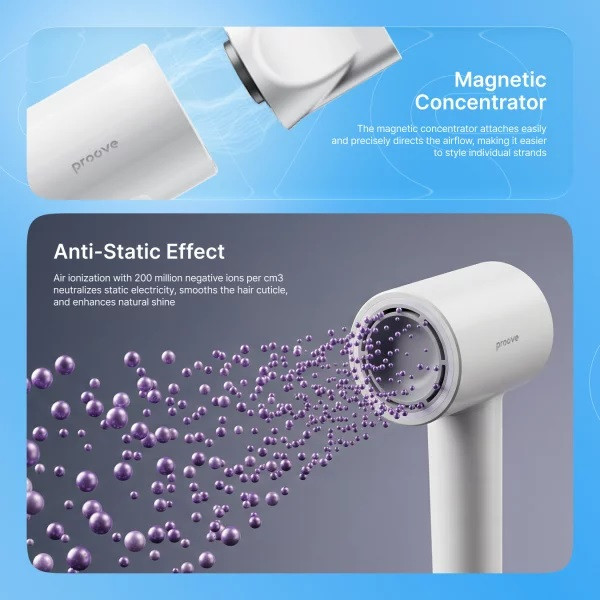 Фото - Фен Proove Luna (1500W) white (HDLR15000002)