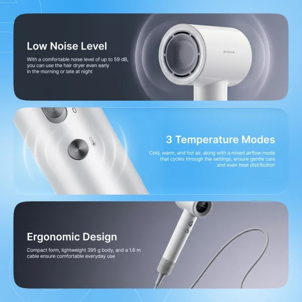 Фото - Фен Proove Luna (1500W) white (HDLR15000002)