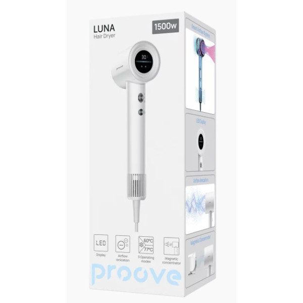 Фото - Фен Proove Luna (1500W) white (HDLR15000002)