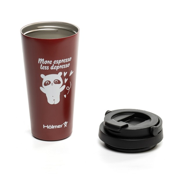 Фото - Термокружка Holmer TC-0500-DR Coffee Time