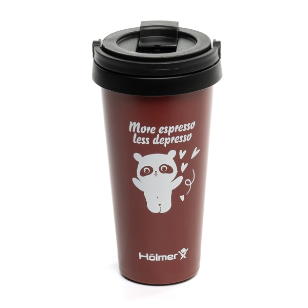 Фото - Термокружка Holmer TC-0500-DR Coffee Time
