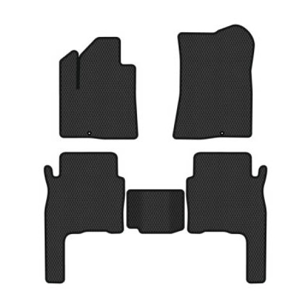 Фото - Килимки ворсові в салон авто EVAtech Standard для Hyundai Santa FE (CM) 5 seats 2006-2010 2 покоління SUV Korea чорний кант HY33308CLB5KD2VEB