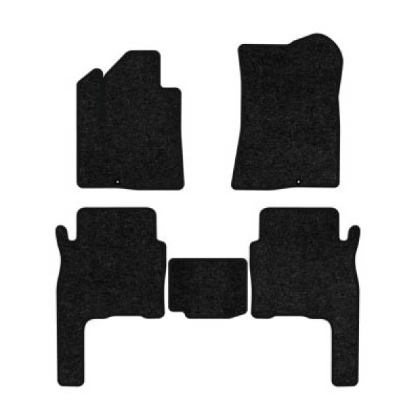 Фото - Килимки ворсові в салон авто EVAtech Standard для Hyundai Santa FE (CM) 5 seats 2006-2010 2 покоління SUV Korea чорний кант HY33308CLB5KD2VEB