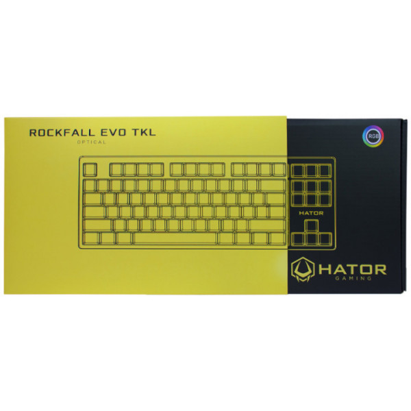Фото - Клавиатура проводная игровая Hator Rockfall EVO TKL Optical ENG/UKR/RUS (HTK-630)
