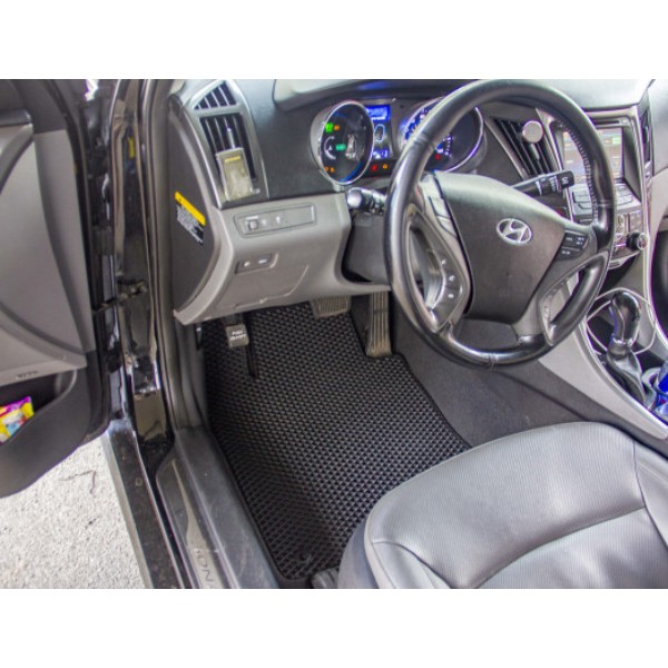 Фото - EVA килимки в салон авто передні EVAtech для Sonata (YF) Hybrid (5 clips) Hyundai 2009-2014 6 покоління Sedan USA HY12467AV2KH3RGB