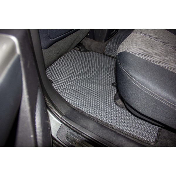 Фото - Килимки ворсові в салон авто EVAtech Standard для Hyundai Santa FE (CM) 5 seats 2006-2010 2 покоління SUV Korea чорний кант HY33308CBK5KD5VEB