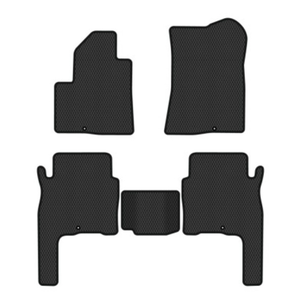 Фото - Килимки ворсові в салон авто EVAtech Standard для Hyundai Santa FE (CM) 5 seats 2006-2010 2 покоління SUV Korea чорний кант HY33308CBK5KD5VEB