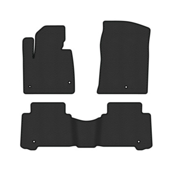 Фото - Коврики ворсовые в салон авто EVAtech Standard для Hyundai Grand Santa FE (NC) 6 seats 2012-2017 3 поколение SUV USA черный кант HY44366Z3KH5VEB