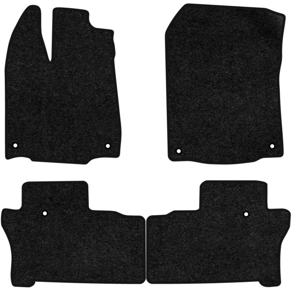 Фото - Коврики ворсовые в салон авто EVAtech Standard для Honda Pilot 8 seats 2015-2022 3 поколение SUV USA черный кант HA12342PC4TL6VEB
