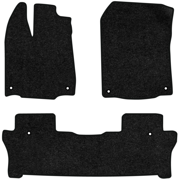 Фото - Килимки ворсові в салон авто EVAtech Standard для Honda Pilot 8 seats 2015-2022 3 покоління SUV USA чорний кант HA12342Z3TL6VEB