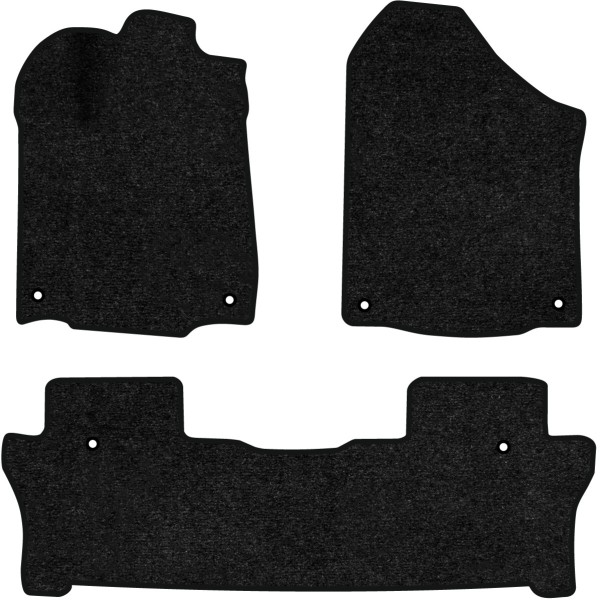 Фото - Килимки ворсові в салон авто EVAtech Standard для Honda Pilot 8 seats 2015-2022 3 покоління SUV USA чорний кант HA12342ZE3TL6VEB