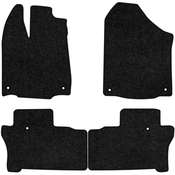 Фото - Килимки ворсові в салон авто EVAtech Standard для Honda Pilot Elite 7 seats 2015-2022 3 покоління SUV USA чорний кант HA12343PVC4TL6VEB