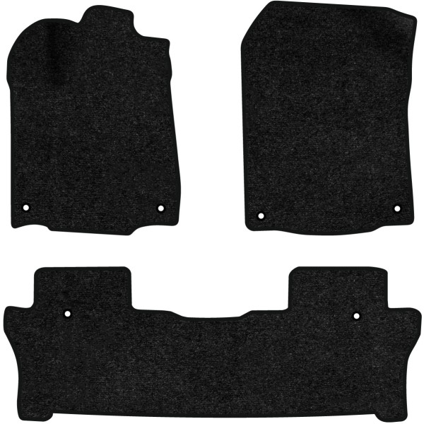 Фото - Килимки ворсові в салон авто EVAtech Standard для Honda Pilot Elite 7 seats 2015-2022 3 покоління SUV USA чорний кант HA12343ZD3TL6VEB