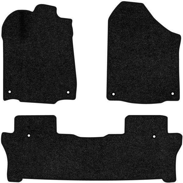 Фото - Килимки ворсові в салон авто EVAtech Standard для Honda Pilot Elite 7 seats 2015-2022 3 покоління SUV USA чорний кант HA12343ZE3TL6VEB