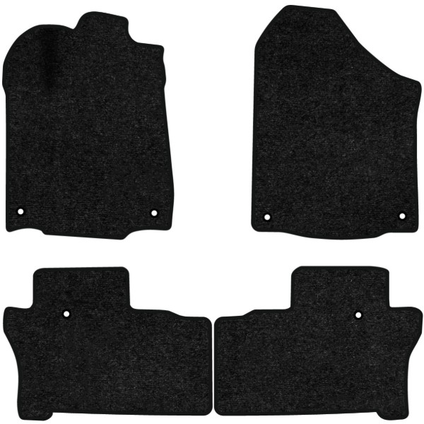 Фото - Килимки ворсові в салон авто EVAtech Standard для Honda Pilot Elite 8 seats 2015-2022 3 покоління SUV USA чорний кант HA13337PEC4TL6VEB