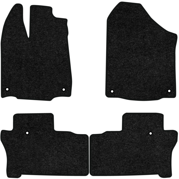 Фото - Килимки ворсові в салон авто EVAtech Standard для Honda Pilot Elite 8 seats 2015-2022 3 покоління SUV USA чорний кант HA13337PVC4TL6VEB