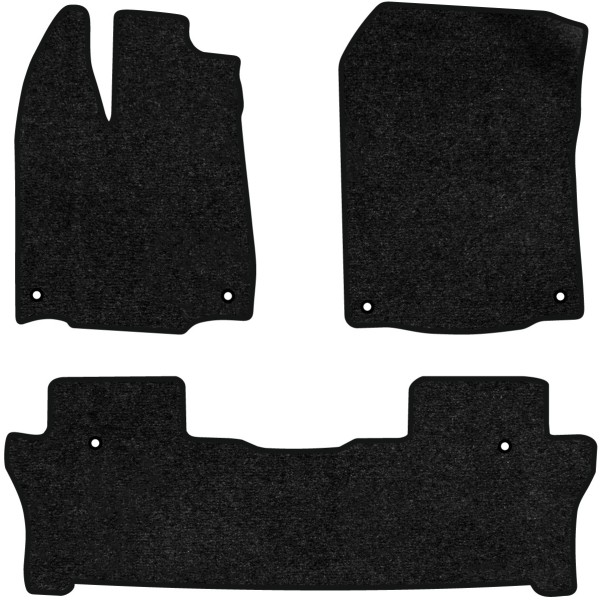 Фото - Килимки ворсові в салон авто EVAtech Standard для Honda Pilot Elite 8 seats 2015-2022 3 покоління SUV USA чорний кант HA13337Z3TL6VEB