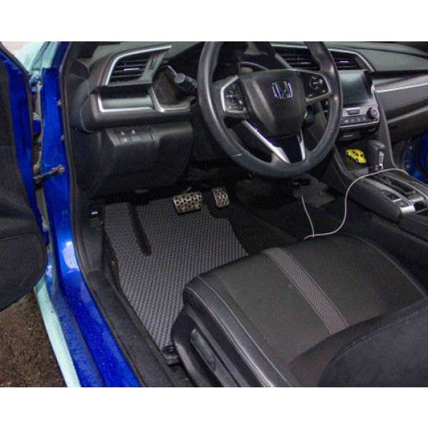 Фото - EVA коврики в салон авто передние EVAtech для Civic Sport Honda 2015-2021 10 поколение Coupe EU HA42683A2TL2RBB