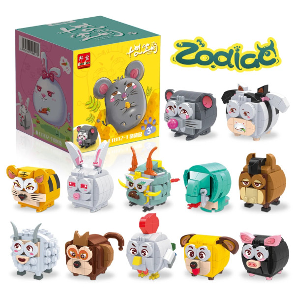 Фото - Пластиковый конструктор Banbao "Знаки зодиака" (96 элм.) Овца (ET802-8)