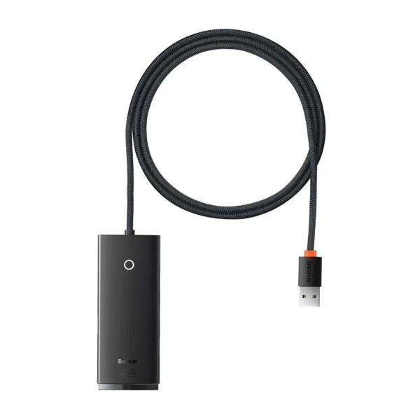Фото - Хаб USB Baseus 4-Port USB-A USB-A to USB 3.0х4  1m Black (WKQX030101)